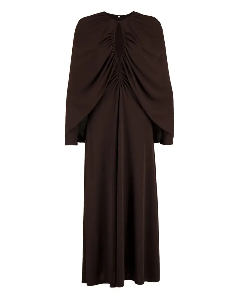 Johanna Ortiz Kleid mit rundem Ausschnitt - Braun Braun