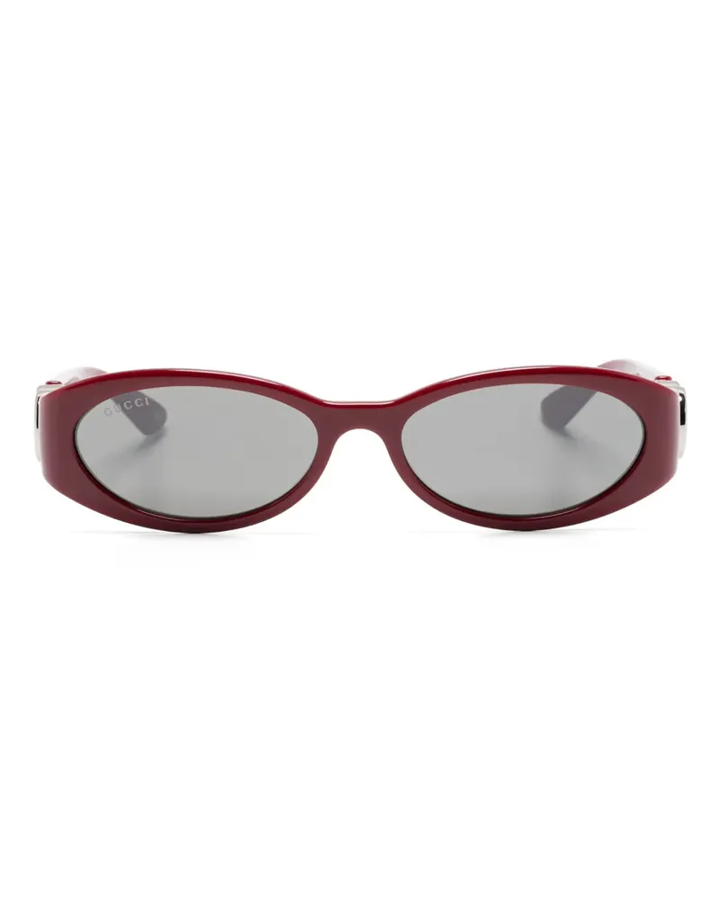 Gucci Sonnenbrille mit GG - Rot Rot