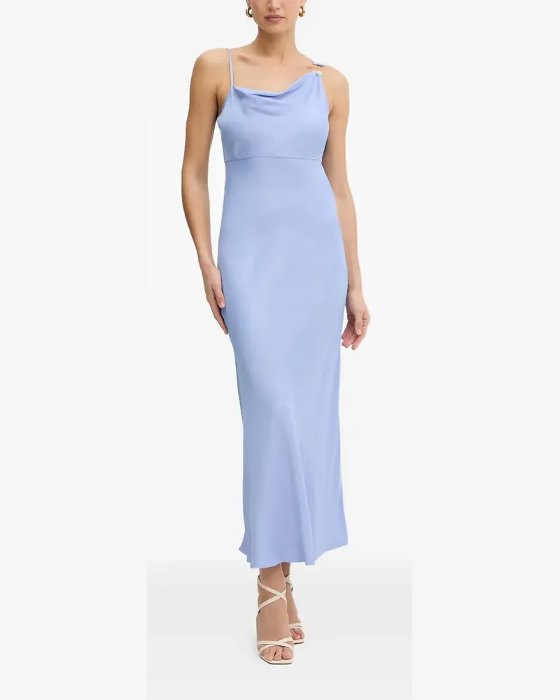 Twin-Set Drapiertes Midikleid - Blau Blau