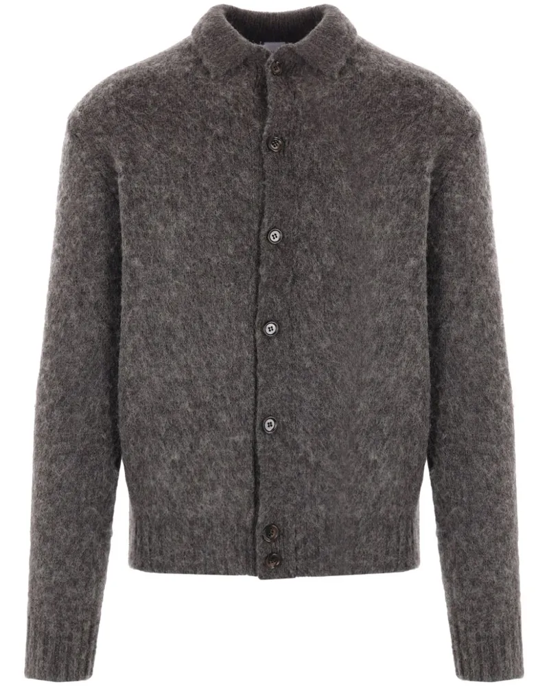 ASPESI Cardigan mit gebürstetem Finish - Grau Grau