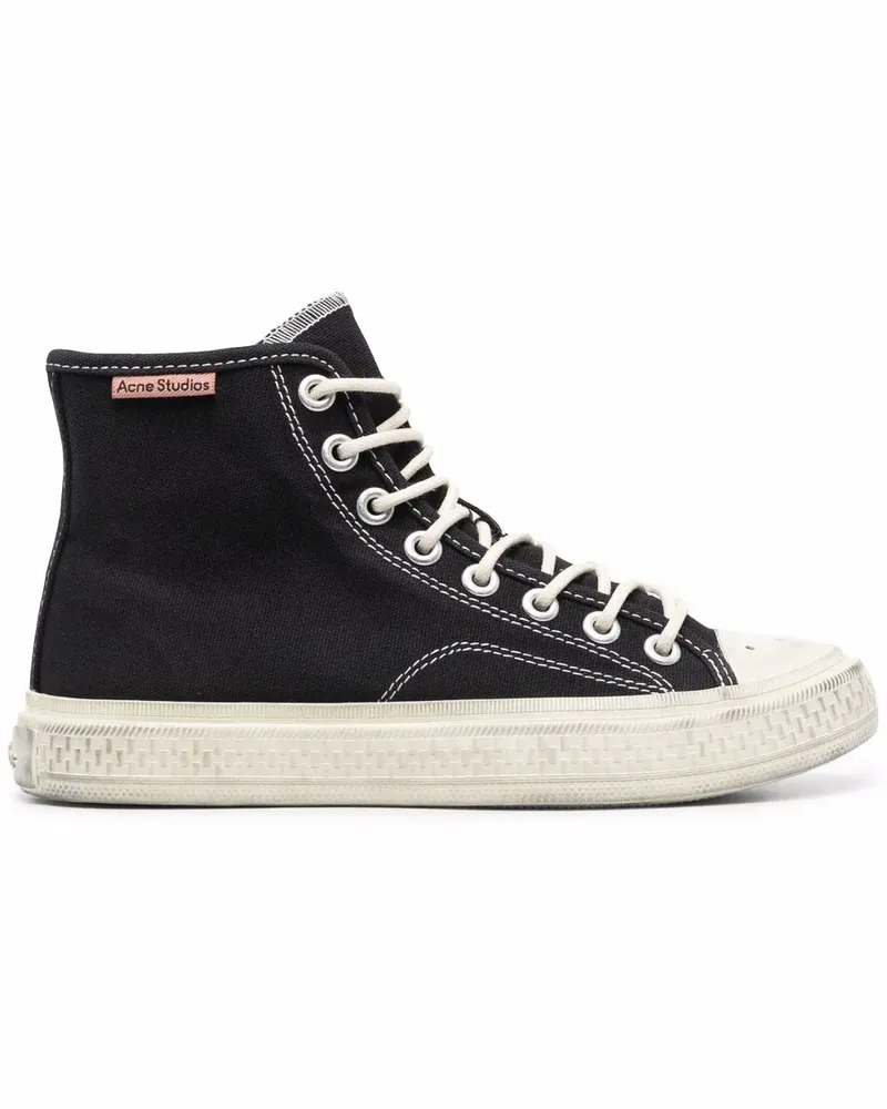 Acne Studios Ballow High-Top-Sneakers - Schwarz Schwarz