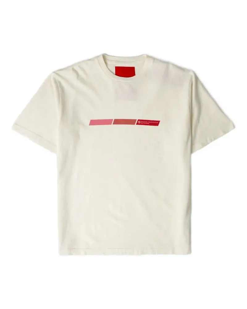 District Vision T-Shirt mit grafischem Print - Nude Nude