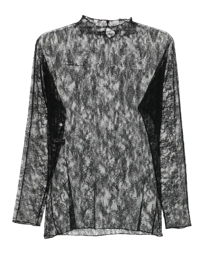 Carine Gilson Top mit Spitze - Schwarz Schwarz