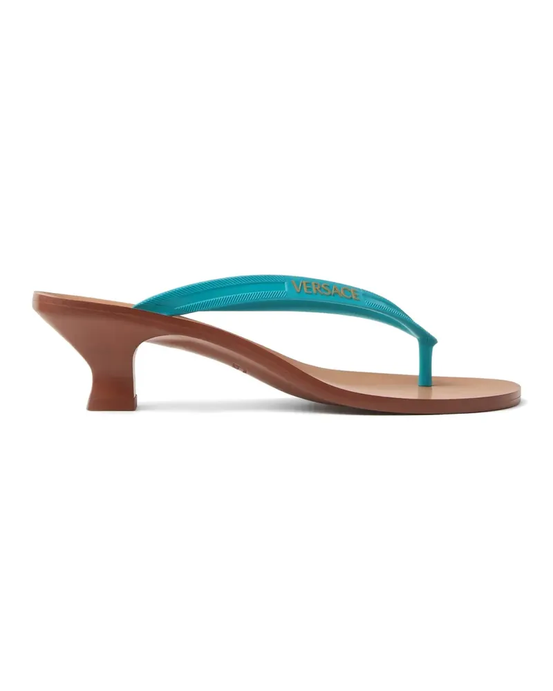 Versace Sophie thong-strap mules - Blau Blau