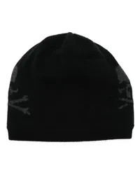 Mastermind World Beanie im Patchwork-Look Schwarz