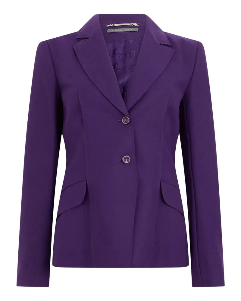 Alberta Ferretti Einreihiges Sakko - Violett Violett