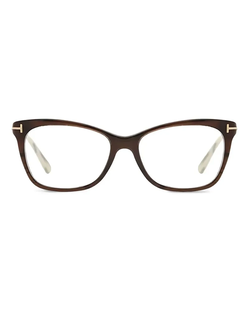 Tom Ford Brille mit Cat-Eye-Gestell - Braun Braun