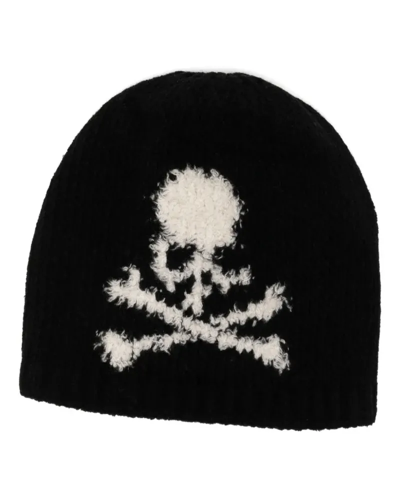 Mastermind Japan Beanie mit Logo - Schwarz Schwarz