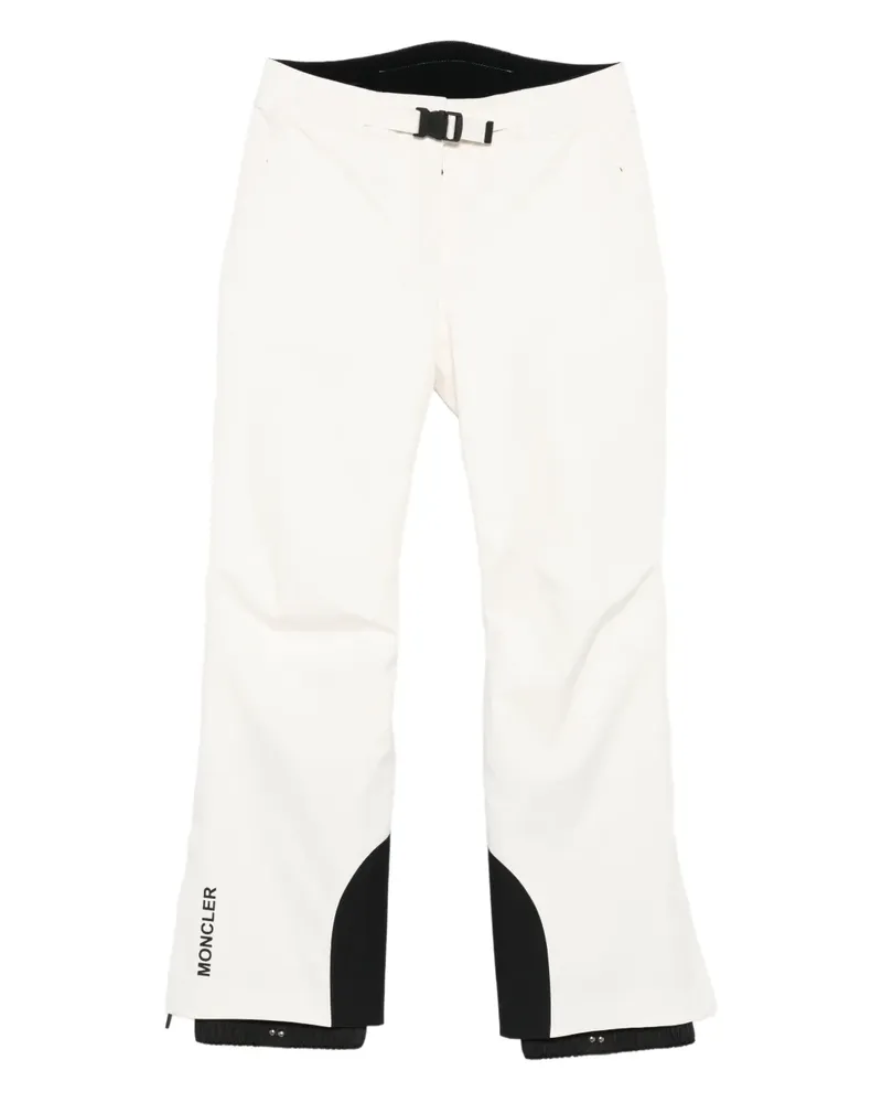 Moncler belted ski trousers - Weiß Weiß