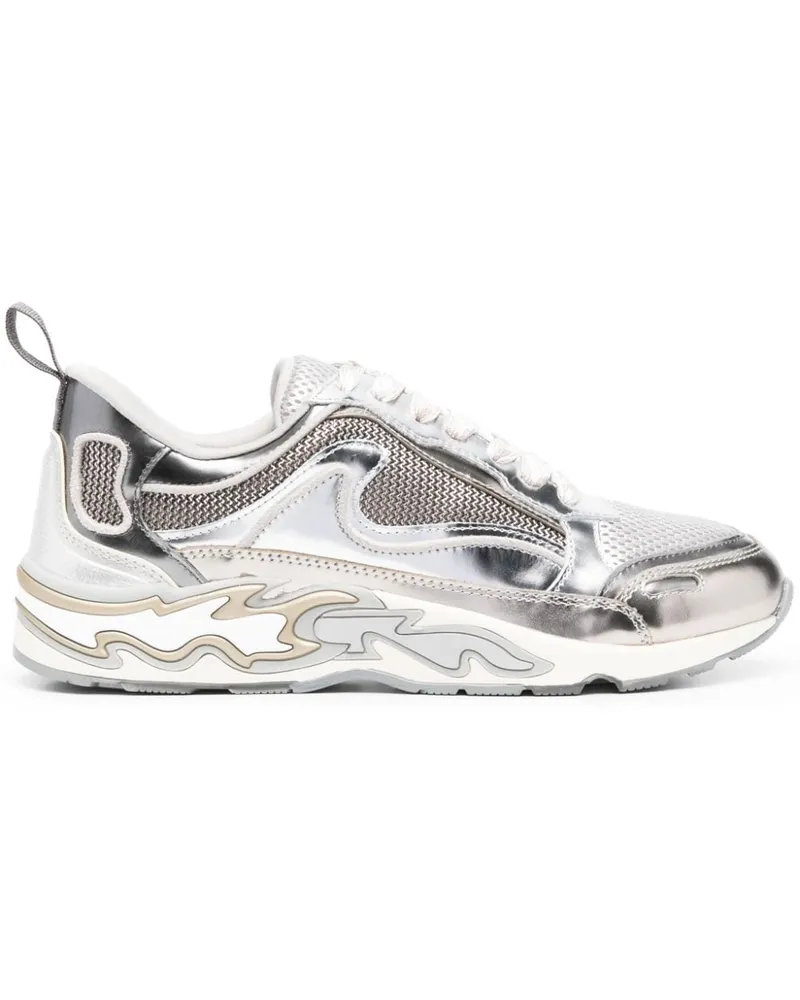 Sandro Sneakers mit Flammendetail - Silber Silber