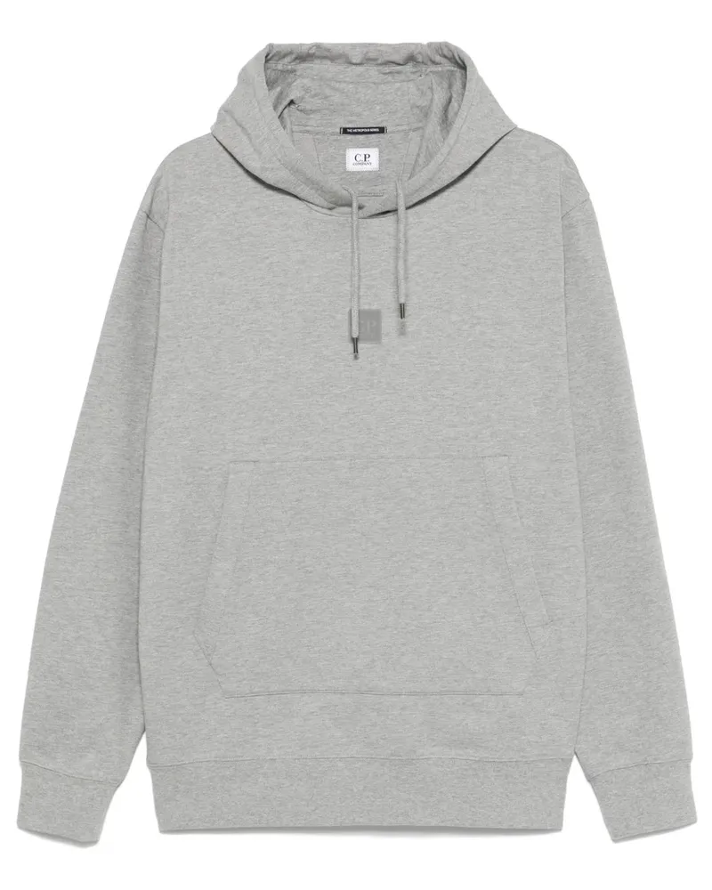 C.P. Company Hoodie mit Logo-Patch - Grau Grau