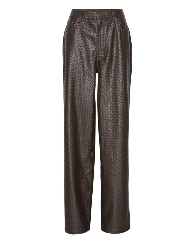 ROTATE Birger Christensen Gewebte Hose im Five-Pocket-Design - Braun Braun