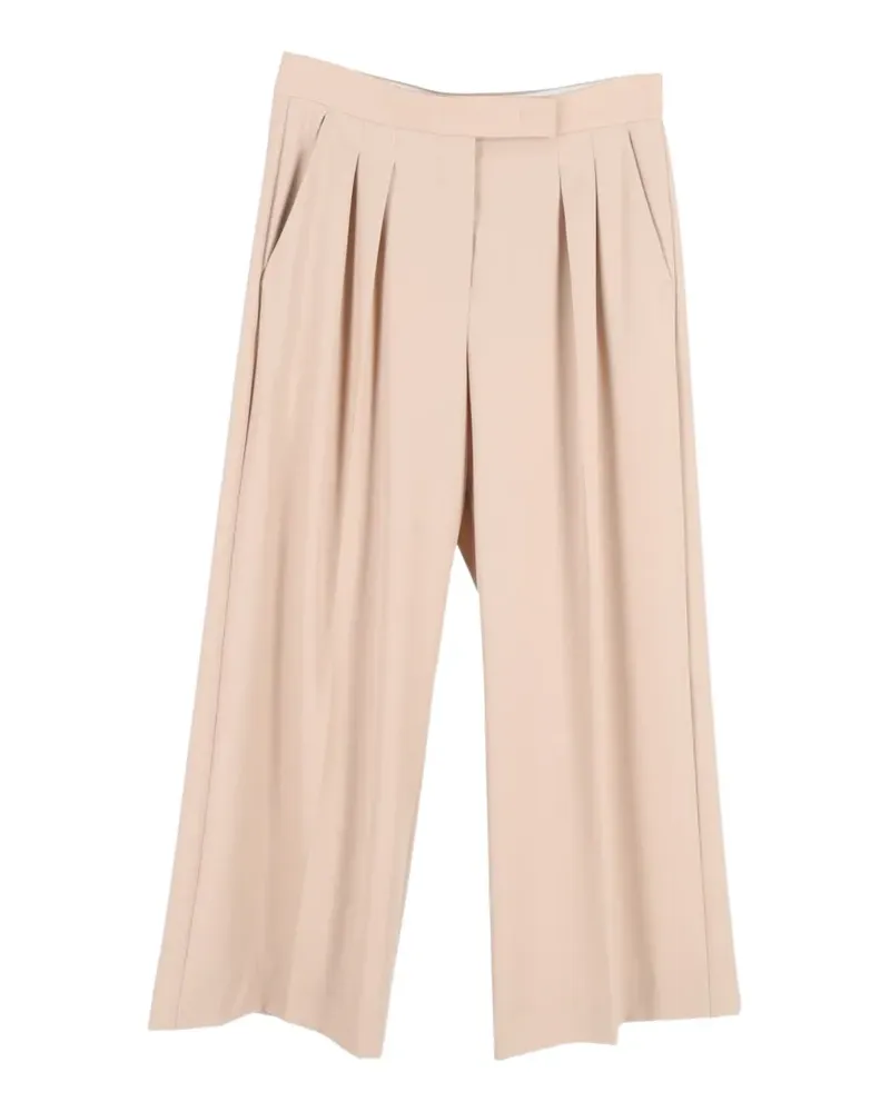 Max Mara pleated wide-leg trousers - Nude Nude