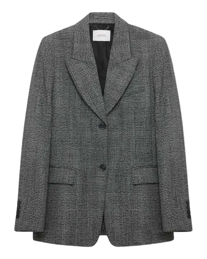Dorothee Schumacher glen-plaid peak-lapel blazer - Grau Grau