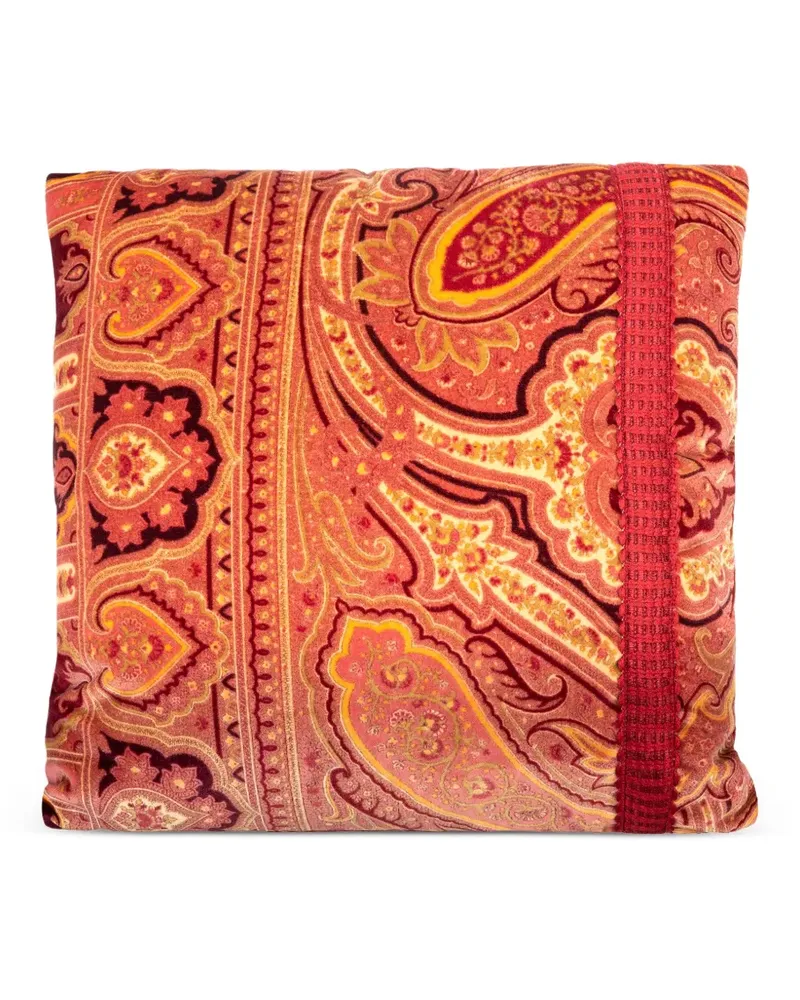 Etro Kissen mit Paisleymuster - Orange Orange