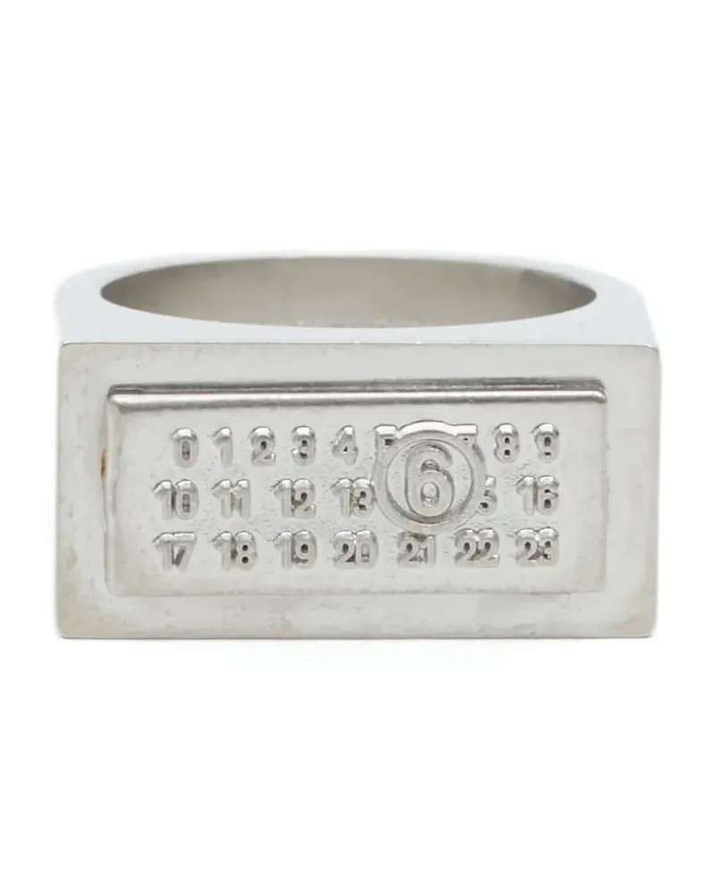 Maison Margiela Ring mit Nummern - Silber Silber
