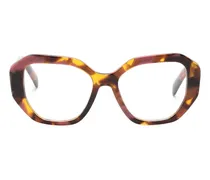 Brille mit geometrischem Gestell - Rosa