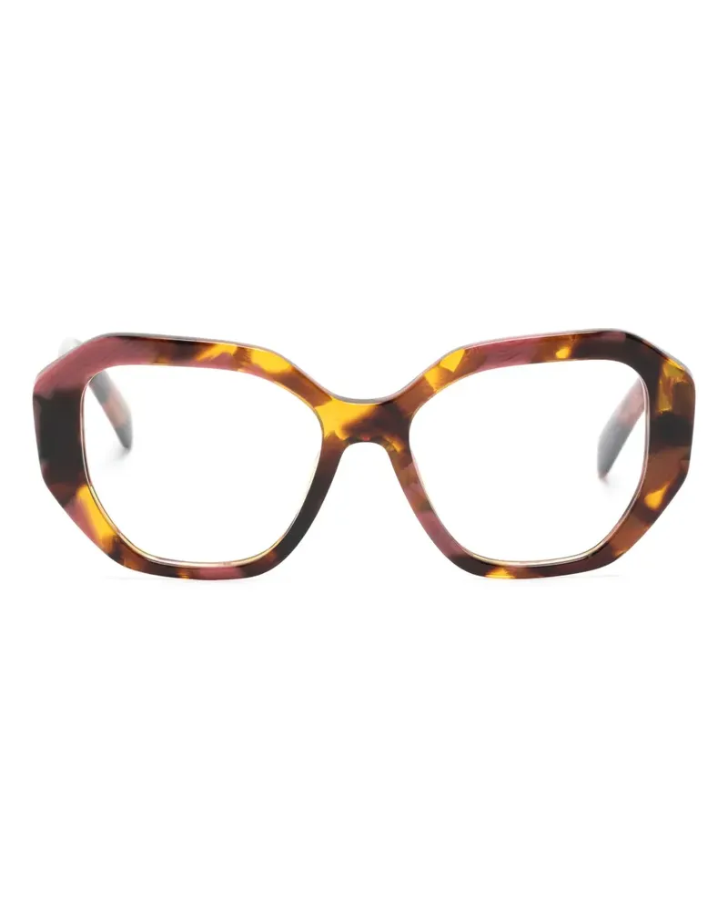 Prada Brille mit geometrischem Gestell - Rosa Rosa