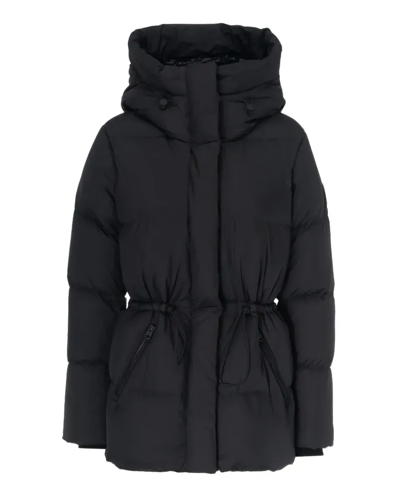 Mackage Freya-Sw Kapuzenjacke mit Kordelzug - Schwarz Schwarz