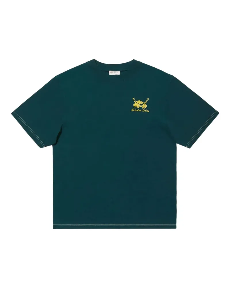 Nicholas Daley T-Shirt mit Logo-Print - Grün Grün