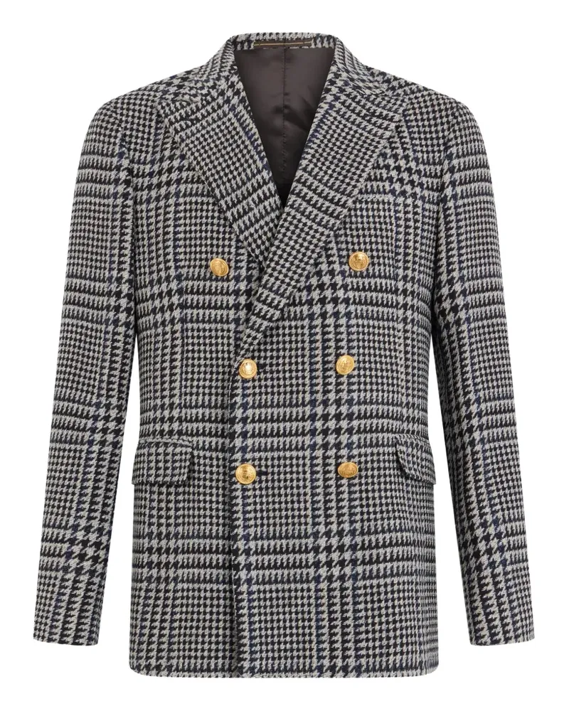 Slowear Blazer mit Prince of Wales-Karomuster - Blau Blau
