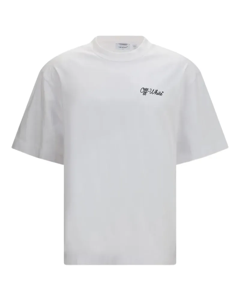 OFF-WHITE logo-print T-shirt - Weiß Weiß