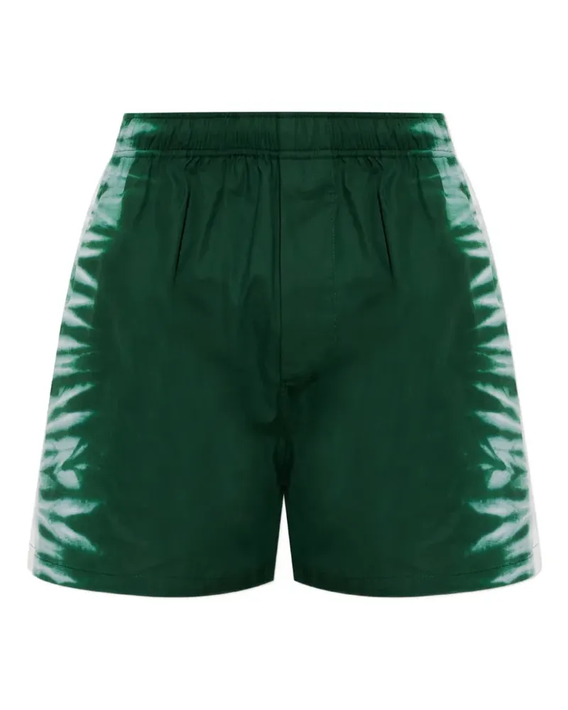 Balenciaga Shorts mit Batikmuster - Grün Grün