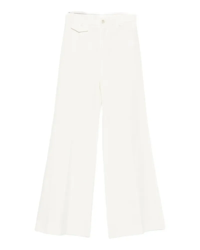 Chloé high-rise flared trousers - Weiß Weiß