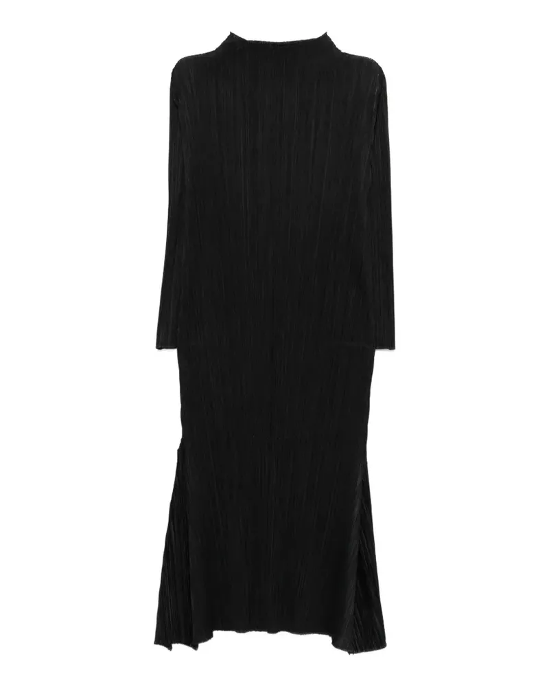 Issey Miyake Ole! high-neck A-line midi dress - Schwarz Schwarz