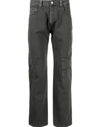 Trussardi Halbhohe Straight-Leg-Hose Schwarz