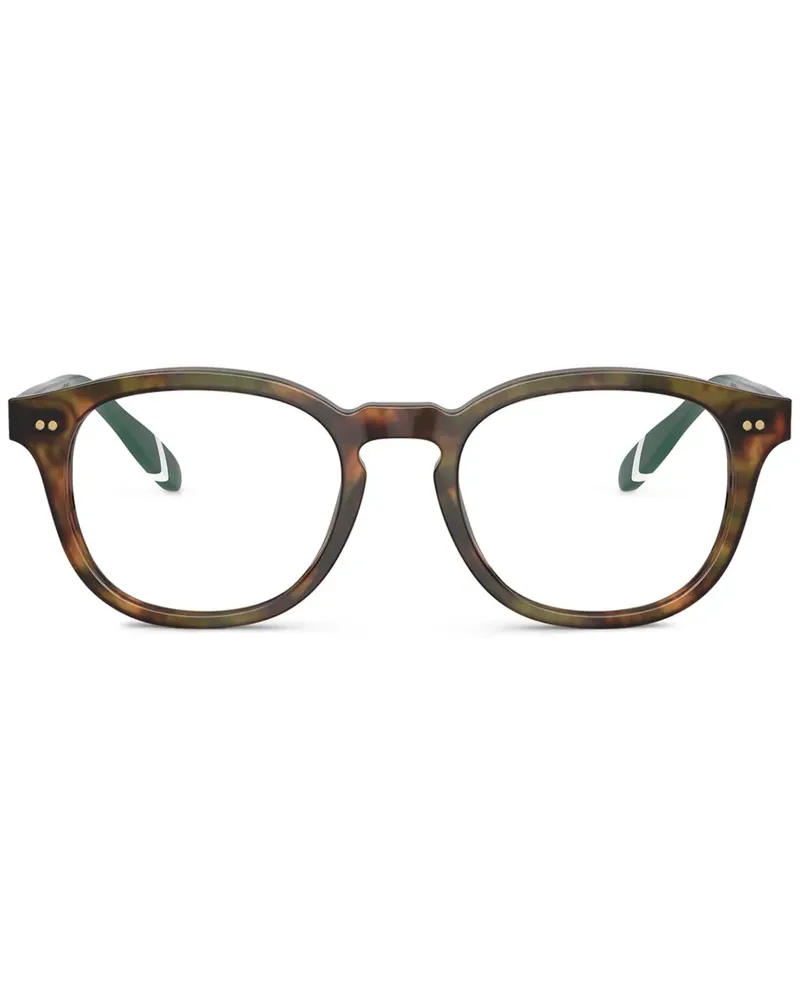 Ralph Lauren Brille mit rundem Gestell - Braun Braun