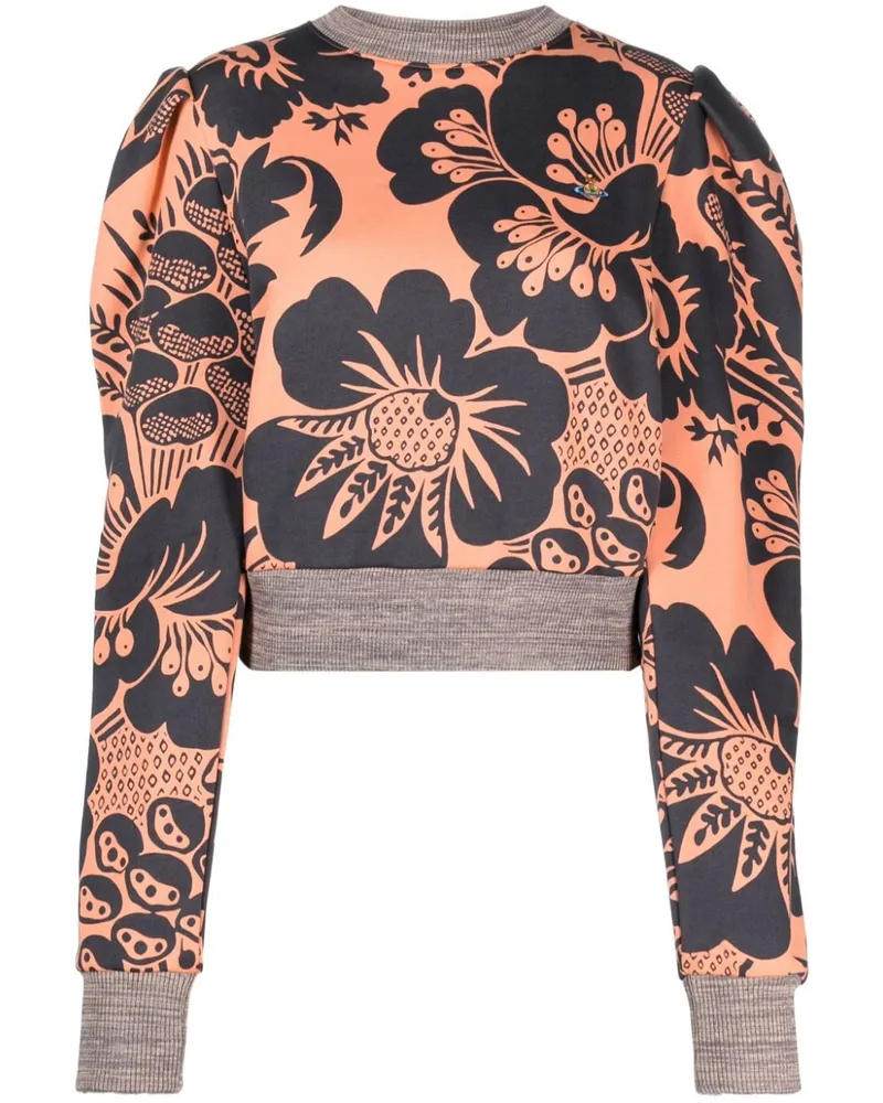 Vivienne Westwood Aramis Sweatshirt mit Blumen-Print Orange