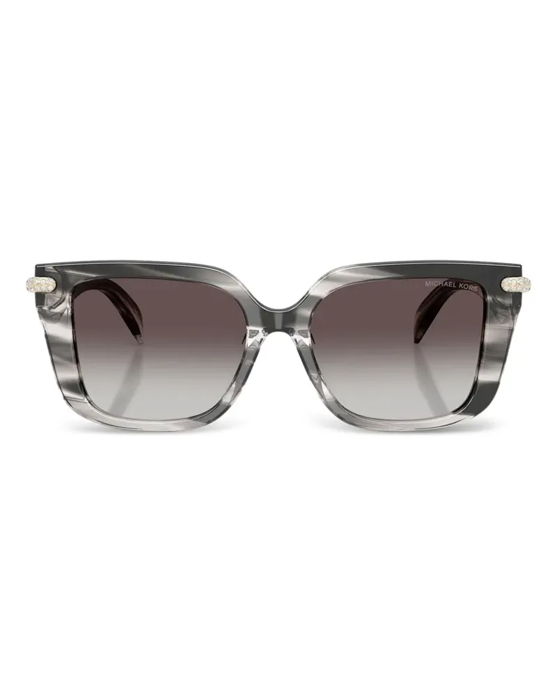 Michael Kors Eckige Santo Domingo Sonnenbrille - Grau Grau