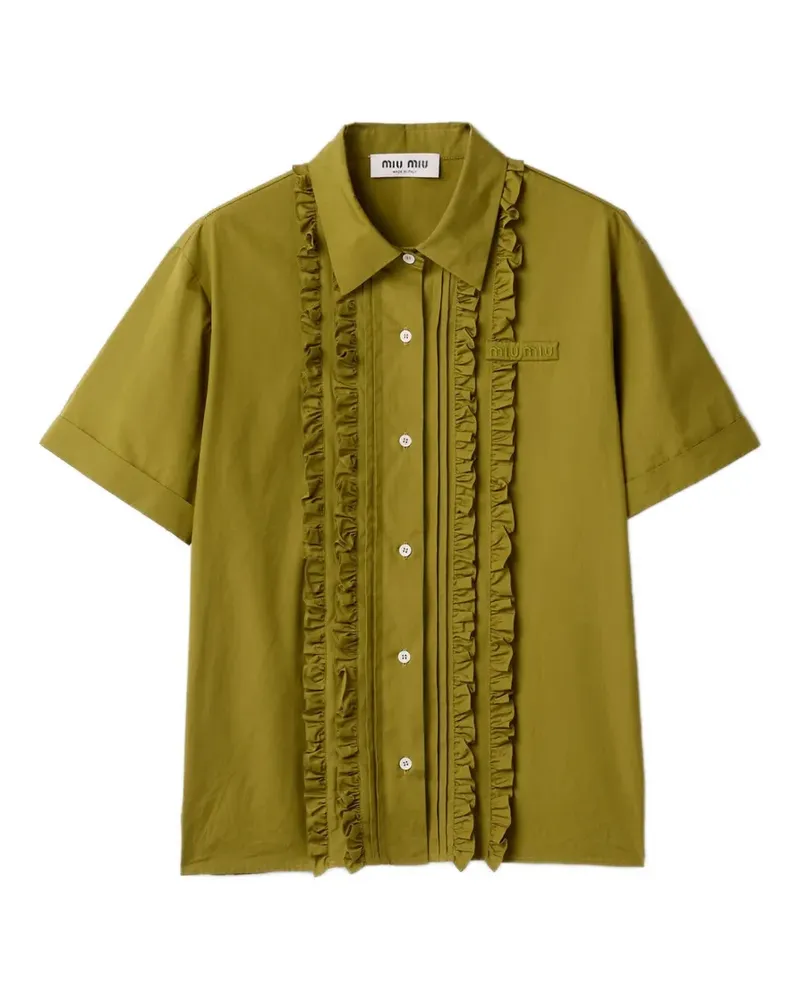 Miu Miu poplin shirt - Grün Grün