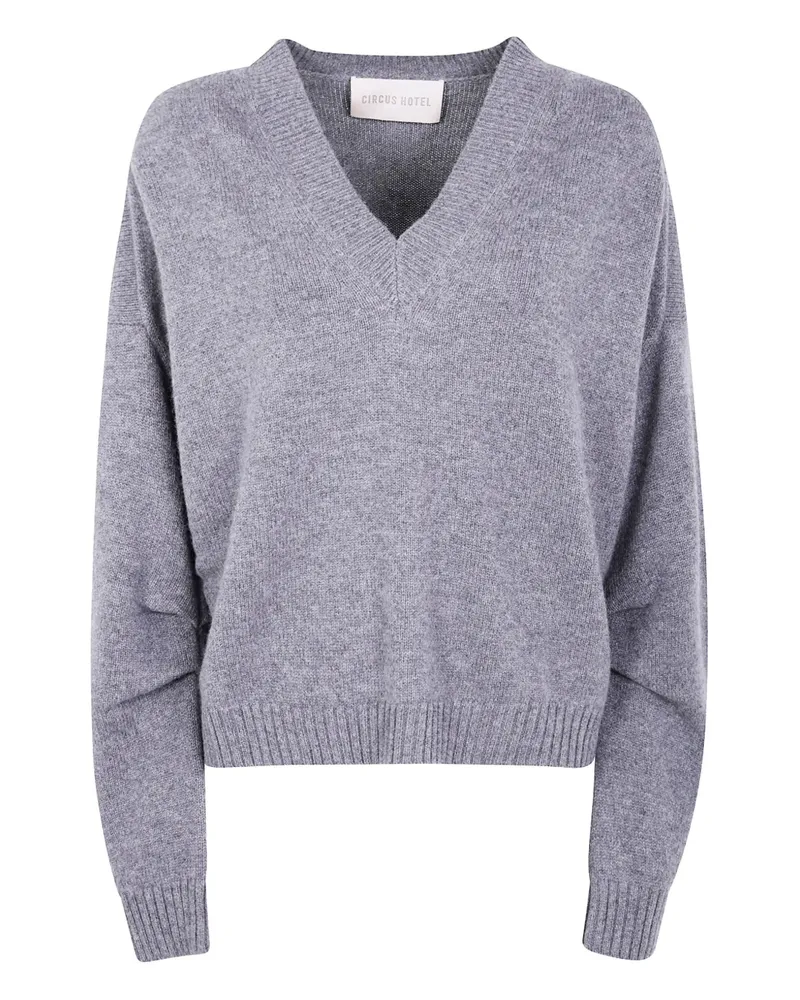 Circus Hotel Pullover mit V-Ausschnitt - Grau Grau
