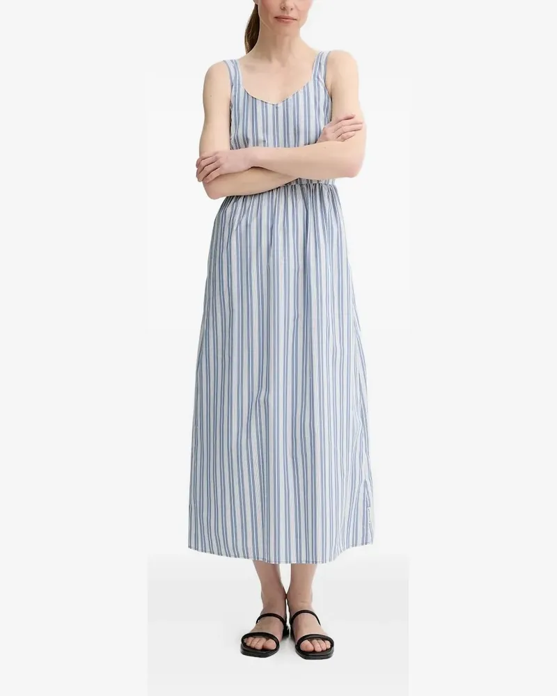 Marc O'Polo Gestreiftes Maxikleid ohne Ärmel - Blau Blau