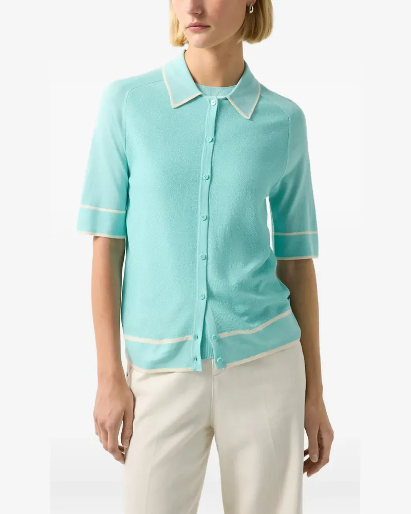 Bogner Kurzärmeliger Cardigan - Blau Blau