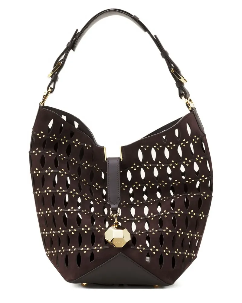 Lanvin Beuteltasche mit Nieten - Braun Braun