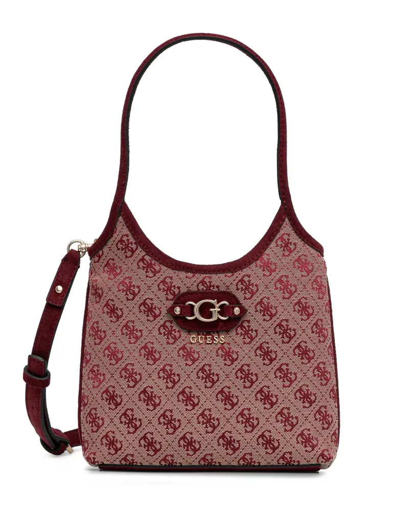 Guess mini Samantha monogram-print shoulder bag - Rot Rot