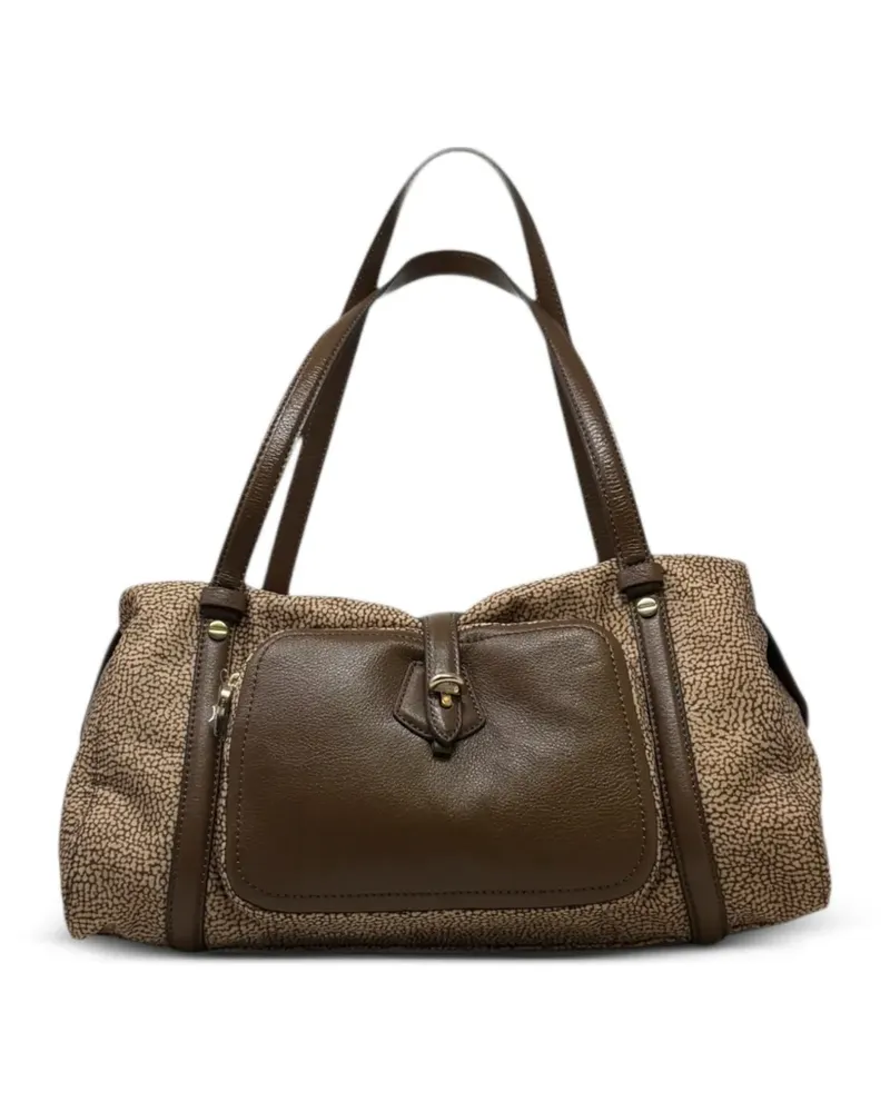 Borbonese printed shoulder bag - Braun Braun