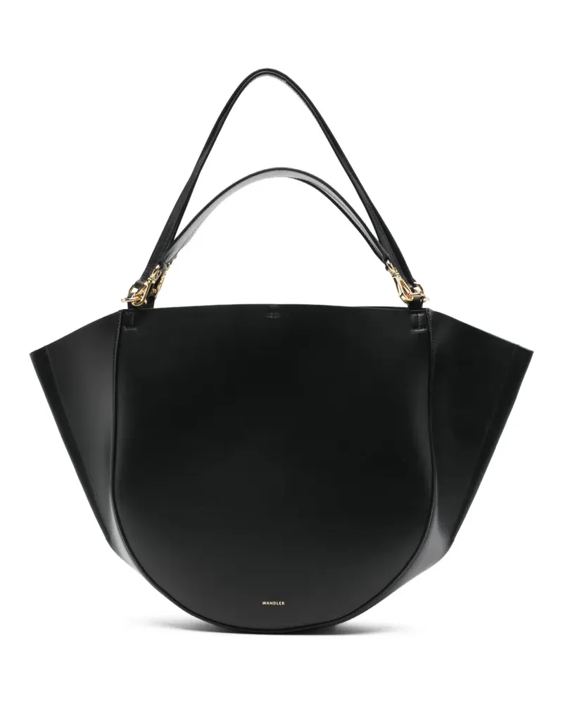 WANDLER Hortensia Tote Bag mit Henkel - Schwarz Schwarz