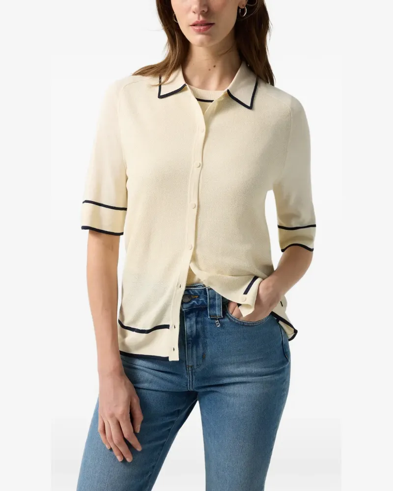 Bogner Peaches Cardigan mit Streifen - Nude Nude