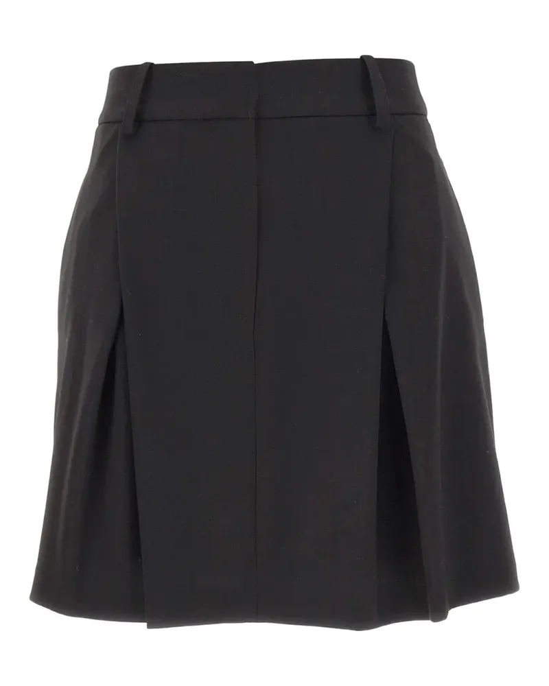 Kaos dart-detail mini plated skirt - Schwarz Schwarz