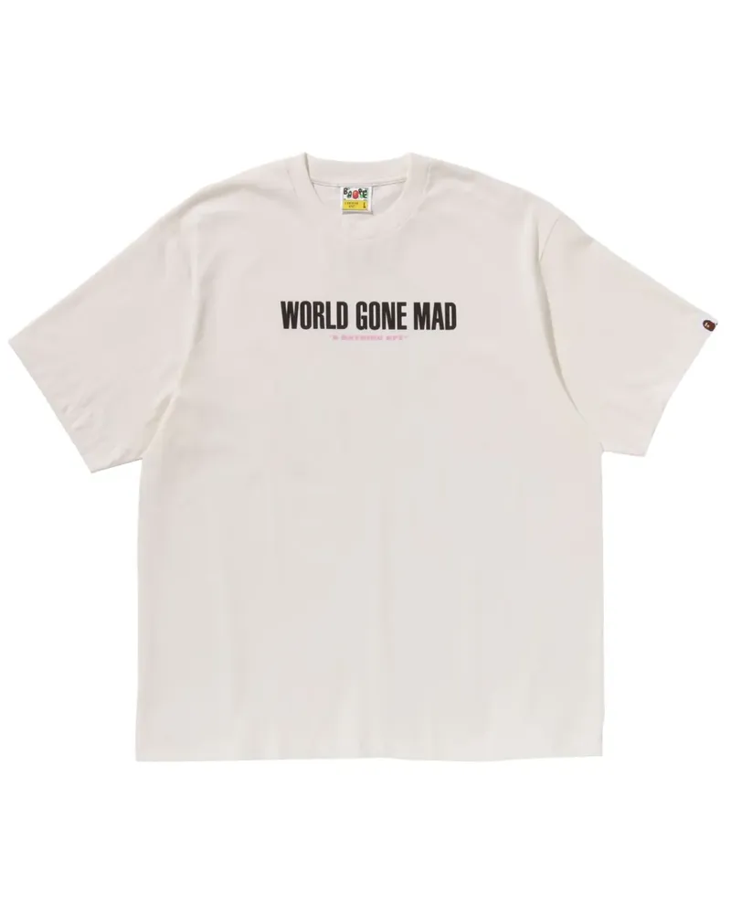 BAPE T-Shirt mit Logo-Print - Nude Nude