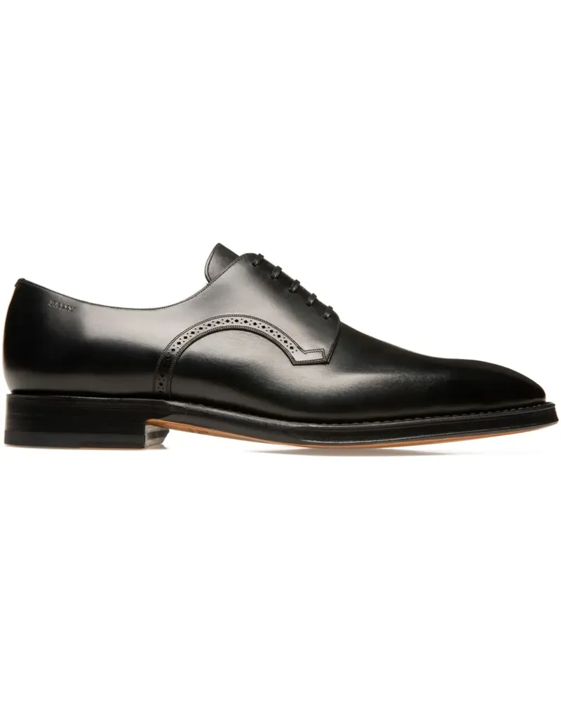 Bally Scamardo Derby-Schuhe mit Budapestermuster - Schwarz Schwarz