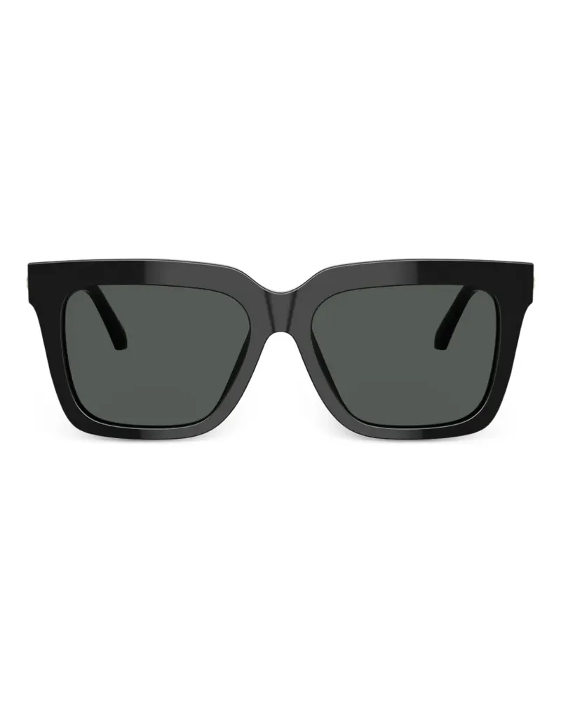 Versace Sonnenbrille mit Medusa-Detail - Schwarz Schwarz