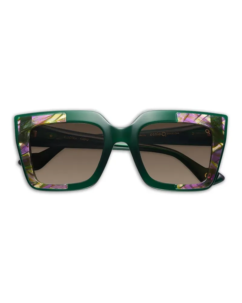 Etnia Barcelona patterned square-frame sunglasses - Grün Grün