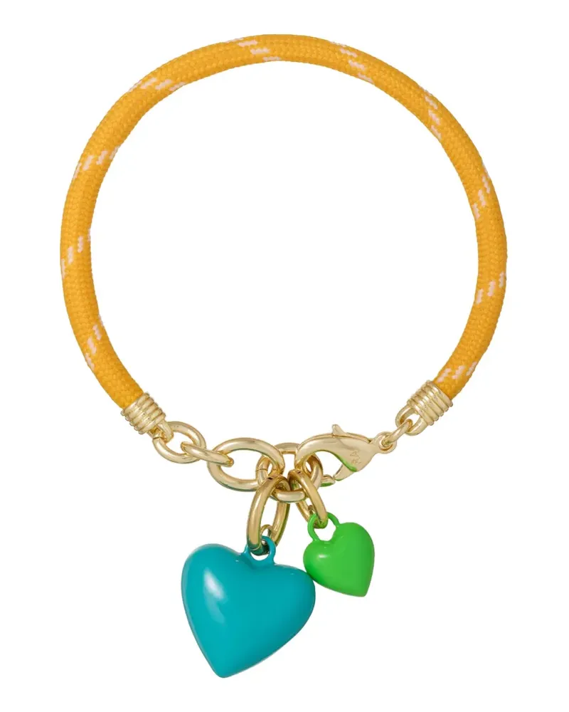 Roxanne Assoulin The Happy Cord heart-charm bracelet - Blau Blau
