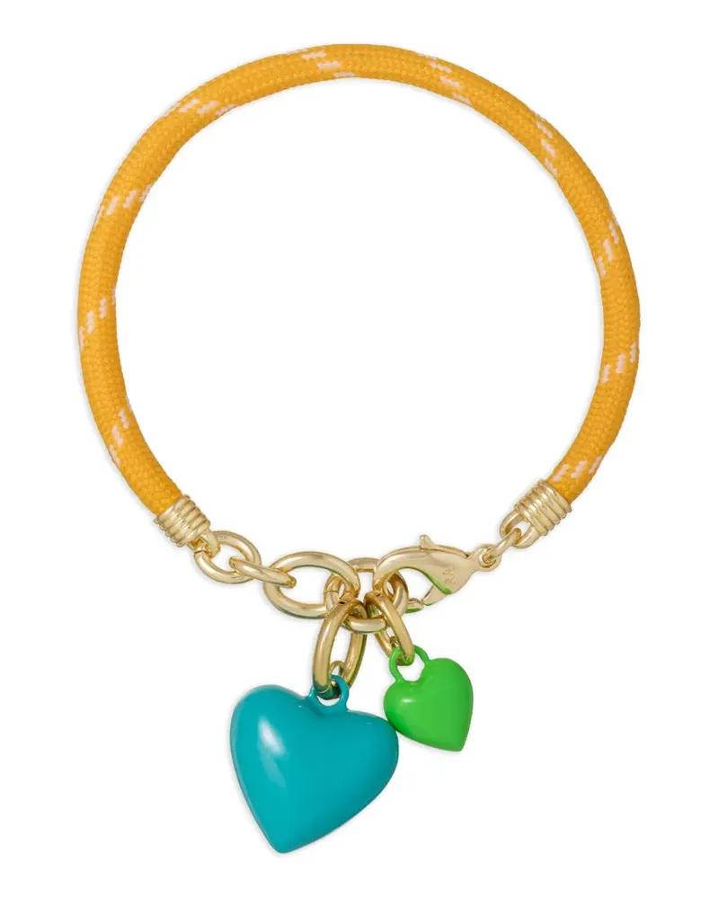 Roxanne Assoulin The Happy Cord heart-charm bracelet - Blau Blau