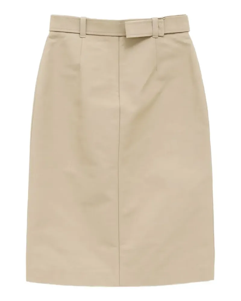 Moncler belted flap-pocket midi skirt - Nude Nude